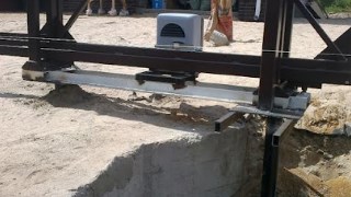 Купить сваи для ворот в Березники. Заказать ворота на сваях под ключ от 21706 руб